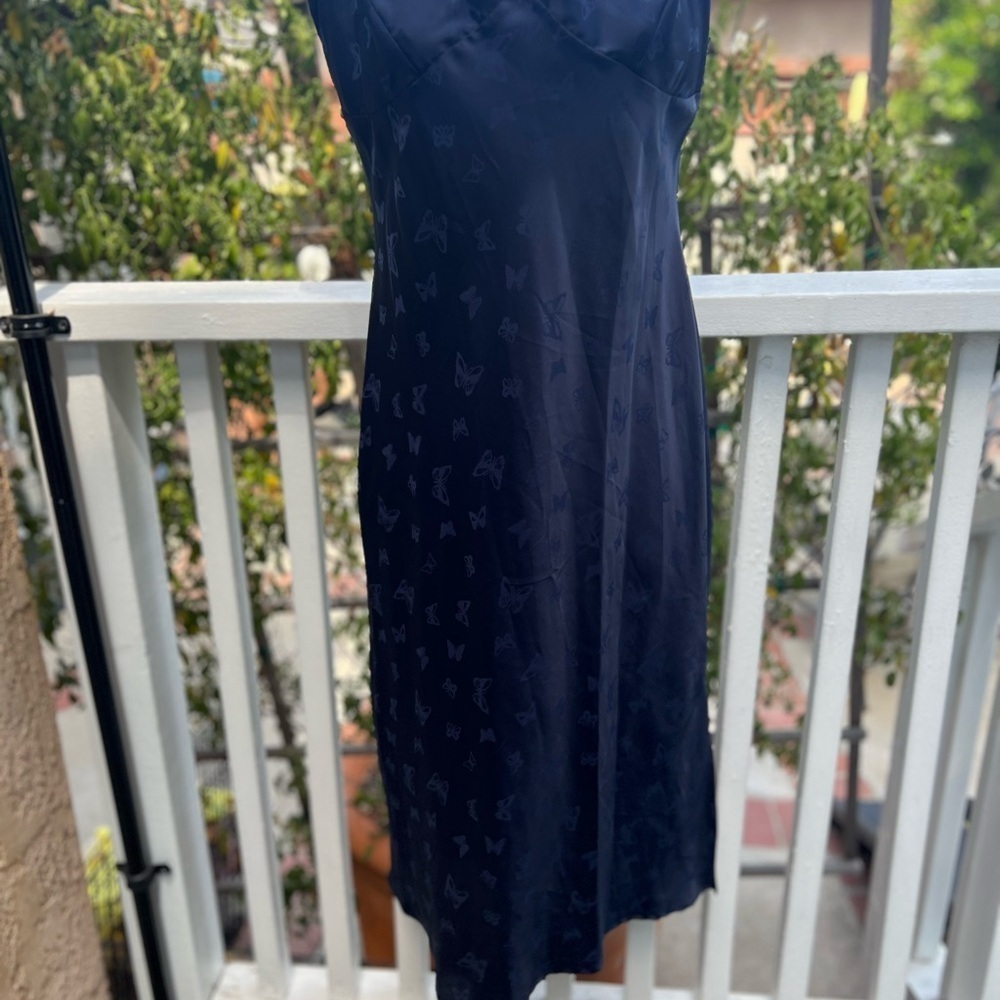 Heidi Klum Intimates Blue Spaghetti Strap Slip Dress